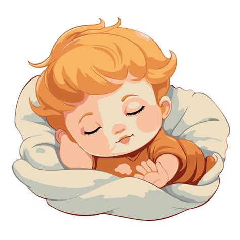 Ребенок спит | Премиум векторы