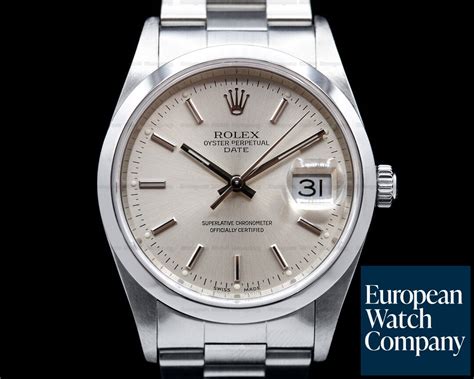 Rolex 15200 Oyster Perpetual Date Silver Dial SS 39913 European