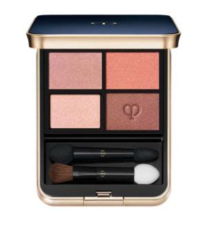 Clé de Peau Beauté orange Eye Colour Shadow Quad Harrods UK