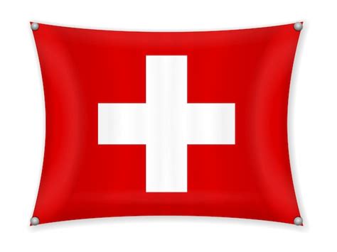 Premium Vector Waving Switzerland Flag