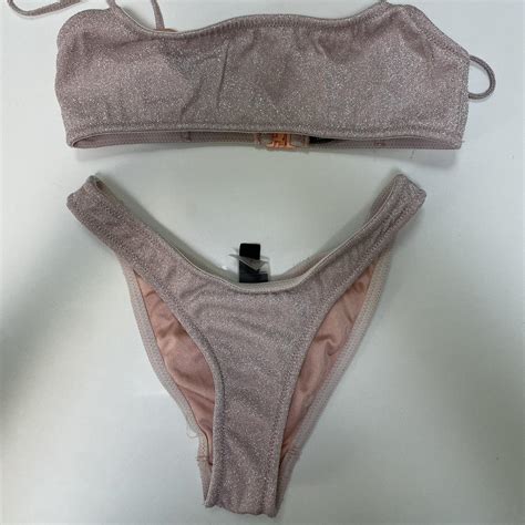 Pink Triangl Mica Bikini Top M Bottoms Xs Used But Depop