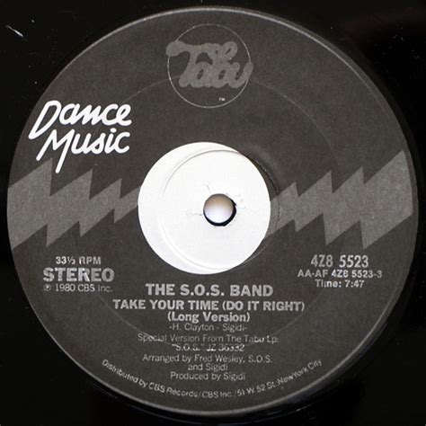 The S.O.S. Band – Take Your Time (Do It Right) – Vinyl (12", 33 ⅓ RPM ...