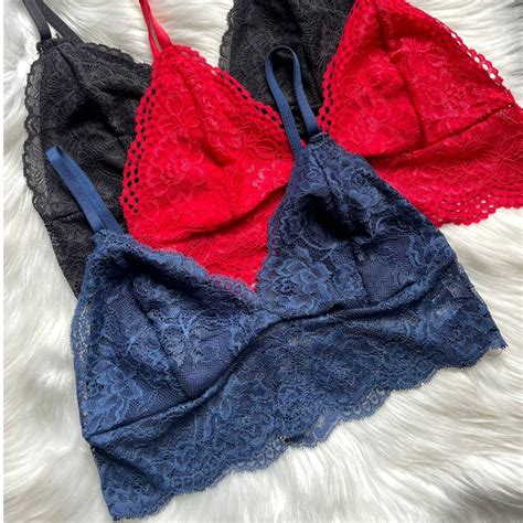 Soutien Suti De Renda Sem Bojo Forro Tipo Top Cropped Lingerie Conforto Shopee Brasil