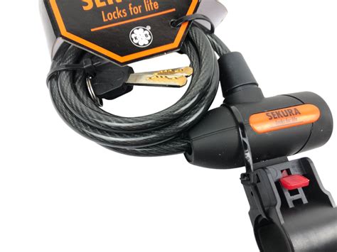 Замок для велосипеда KB 105 8 x185 cm Spiral Cable Lock SEKURA (ID ...
