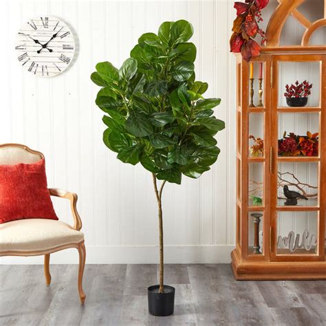 6’ Fiddle Leaf Fig Artificial Tree Nearly Natural