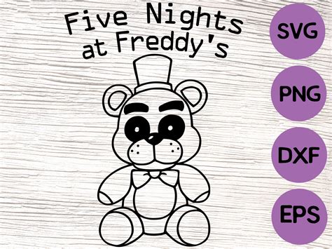 Freddy Svg Five Nights At Freddys Fnaf Freddy Logo Etsy Ireland