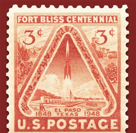 Fort Bliss Centennial 1948 3c Stamp Museum Quality Print Etsy