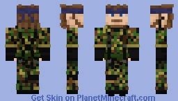Naked Snake MGS3 Minecraft Skin