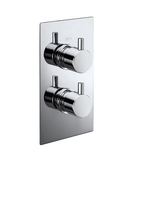 Pure Twin Concealed Thermostatic Shower Valve With Diverter