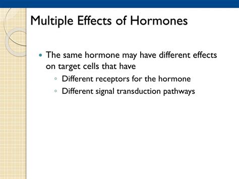 Ppt Chp Hormones The Endocrine System Review Chp Cell