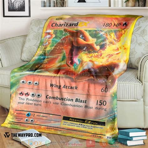 Pokemon Shining Charizard Neo Destiny Blanket Hot Sale 2024