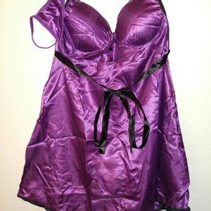 N A Intimates Sleepwear Sexy Satin Lingerie W Matching G String Poshmark