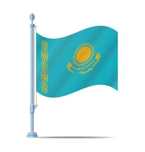 Kazakhstan flag vector Stock Vector by ©noche0 58893971