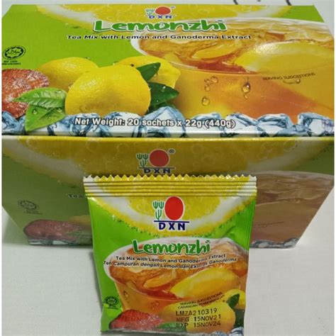 DXN LEMONZHI Tea Mix With Lemon And Ganoderma Extract 20 Sachets X 22g