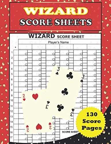 Wizard Score Sheets 130 Large Size Wizard Scorekeeping Pads By Keith