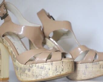 Nude Patent Heels Etsy Uk