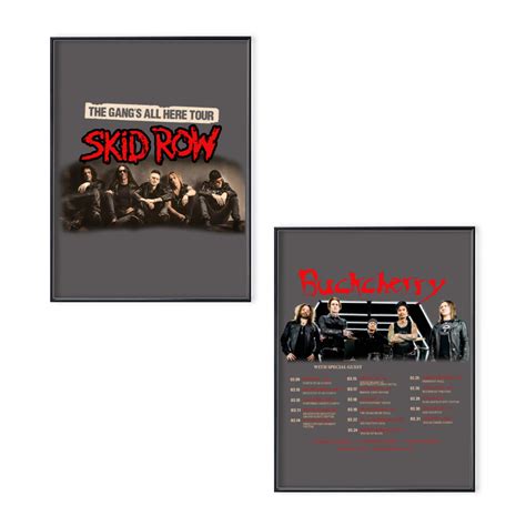 SK.ID RO.W With Buckcherry Tour 2023 Poster Set, SK.ID RO.W With ...