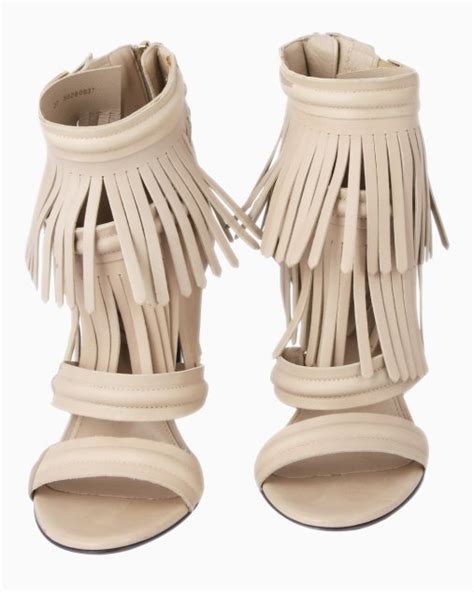 Sand Lia Hugo Boss Original Franjas Nude Feminina