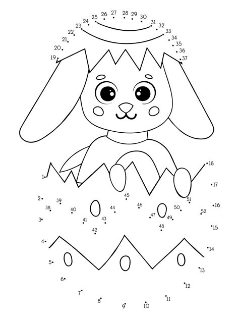 Easter Bunny Dot To Dot Printables