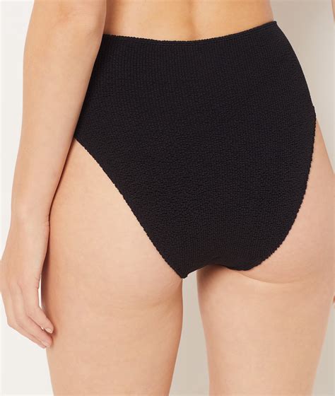 Elastyczne Majtki Od Bikini Z Wysokim Stanem Onesize Noir Etam