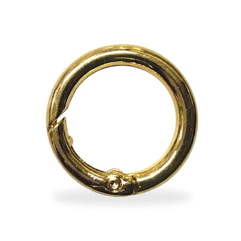 ARGOLA CHAVEIRO ARTICULADA 35MM DOURADO CLARO UNIDADE ROMA AVIAMENTOS