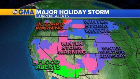 Tracking The Major Holiday Storms Set To Hit The Us News Site