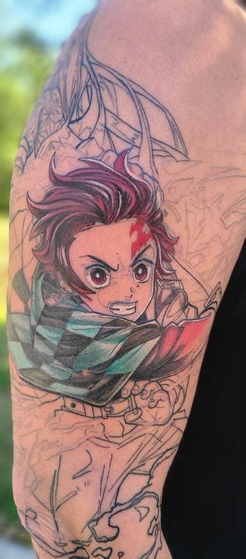 Anime Demon Slayer Tanjiro Kamado By Stef Aka Keki Tattoonow