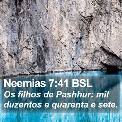 Neemias Bsl Os Filhos De Pashhur Mil Duzentos E Quarenta E