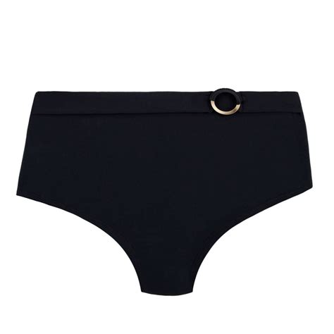 Aubade Bas Maillot Bain Culotte Haute Secret Cove Noir Effetdesoi