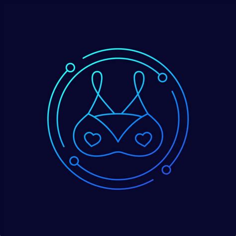 Suti De Lingerie Design Linear De Cone De Cora O Vetor Premium