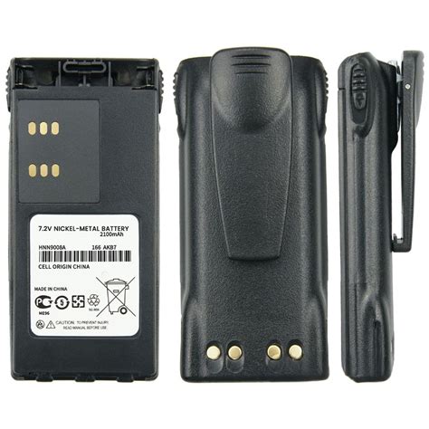 Replacement Battery HNN9008A 2100mAh NI-MH for Motorola GP140 GP380 ...