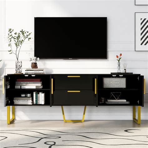 Danolapsi TV Stand for 75" Television,TV Console Table with Drawers and ...