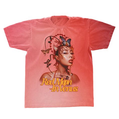 Ombre Red Moon In Venus Anniversary T Shirt Kali Uchis Official Store