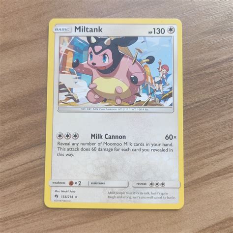 Miltank 158 214 NM SM Lost Thunder Pokemon TCG 2018 Rare Card