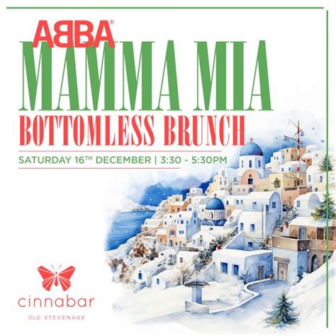 Mamma Mia Bottomless Brunch Cinnabar Venues