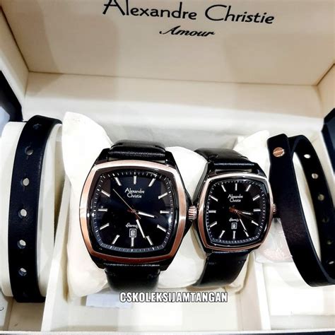 Jual Alexandre Christie Couple Ac Ac Rosegold Black Free