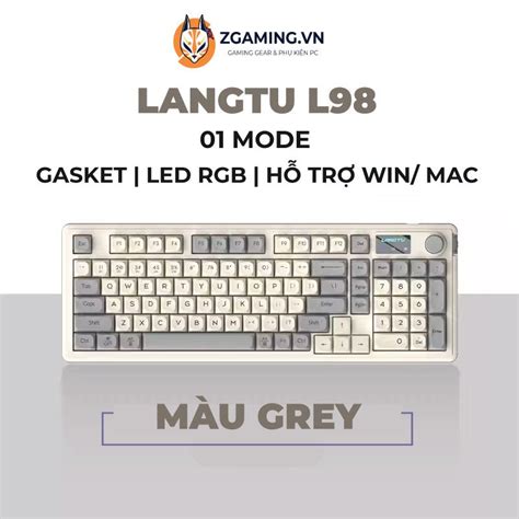 HỎA TỐC 2H Bàn Phím Cơ Không Dây LANGTU GK102 Hot Swap Golden Switch Bảo Hành 12 Tháng