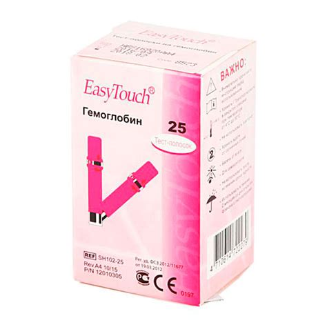 Тест-полоски EasyTouch "Гемоглобин" №25 купить в Екатеринбурге по ...