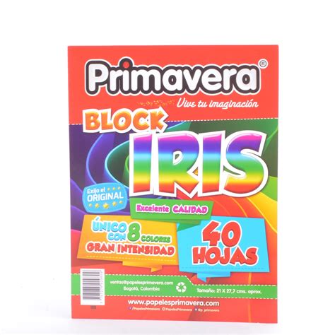 BLOCK IRIS 35 HOJAS PRIMAVERA Occidente Papelería