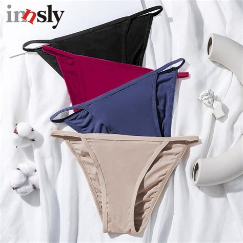 Panties Women Bikini Briefs Big Size Low Rise Sexy Underpants Female Ice Silk Solid Underwear
