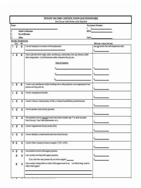 Free 9 Tenant Questionnaire Forms In Pdf Ms Word