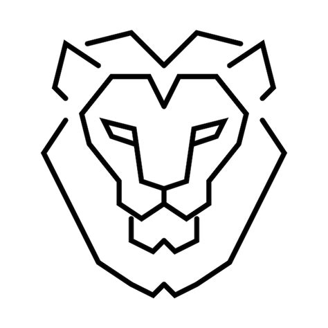 Premium Vector Lion Icon Symbol Sign Line Style