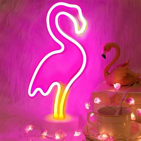 Flamingo Neon Sign Pink Flamingo Ts For Women Led Neon