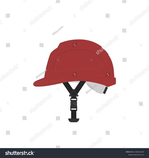 safety helmet side view vector flat stock vector royalty