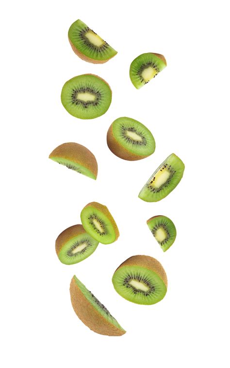 Falling Sliced Kiwi Cutout Png File 8530043 Png