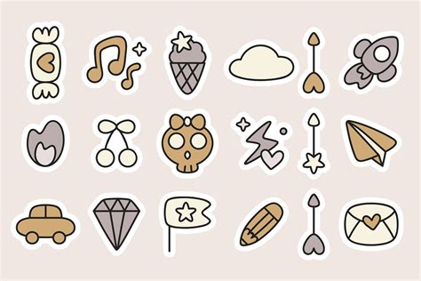 Cute planner sticker vector collection | Premium Vector - rawpixel