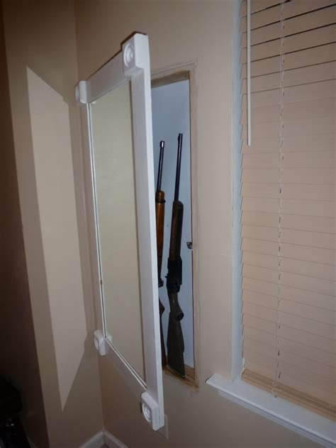 Hidden In Wall Gun Cabinet With Hidden Keypad 8 Steps With Pictures
