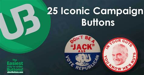 iconic campaign buttons uberbuttons