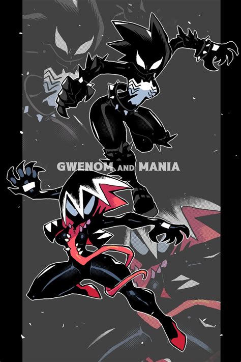 Gwen Stacy Spider Gwen Venom And Mania Marvel And More Drawn By