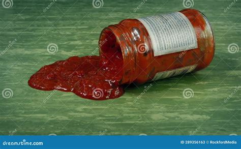 Jar of Sauce Knocked Off Table Kitchen Accident Stock Video - Video of ...
